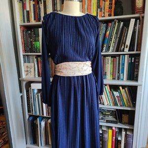 Stunning Deep Blue Grecian - Style Dress